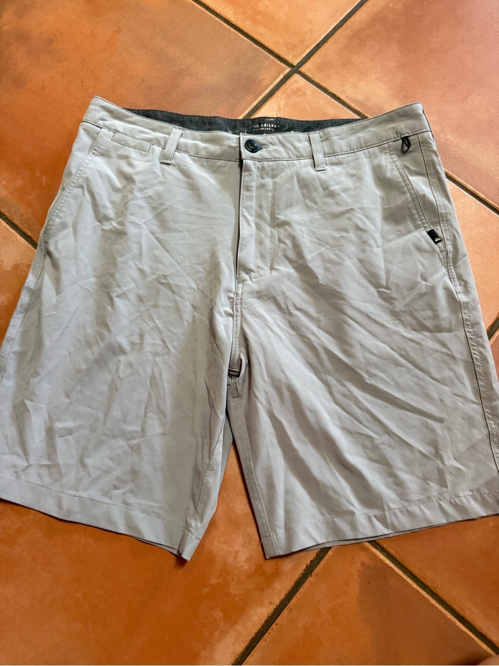 Quiksilver Light Gray Men's Hybrid Shorts